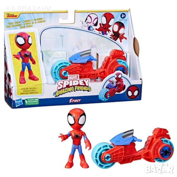 HASBRO Фигура с мотоциклет SPIDEY AMAZING FRIENDS F6777, снимка 1
