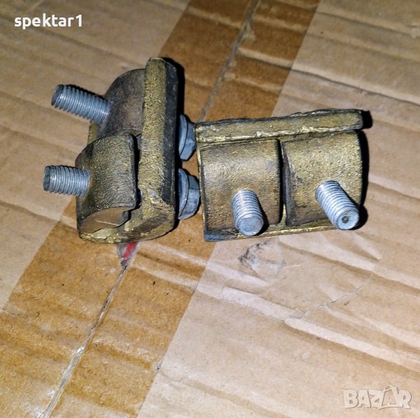 Разпродажба Бронзови съединителни клеми за кабели гръмоотводи заземления, снимка 1