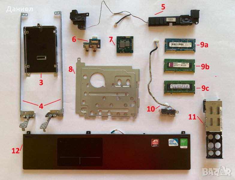 Части за лаптоп HP ProBook 4520s, снимка 1