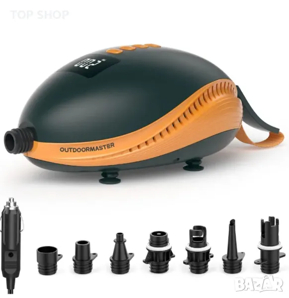 OutdoorMaster 20PSI Електрическа SUP помпа Paddle Board Pump The Dolphin - Quick Air Inflator Auto, снимка 1