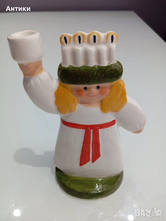 Порцеланов свещник Goebel стар, снимка 1