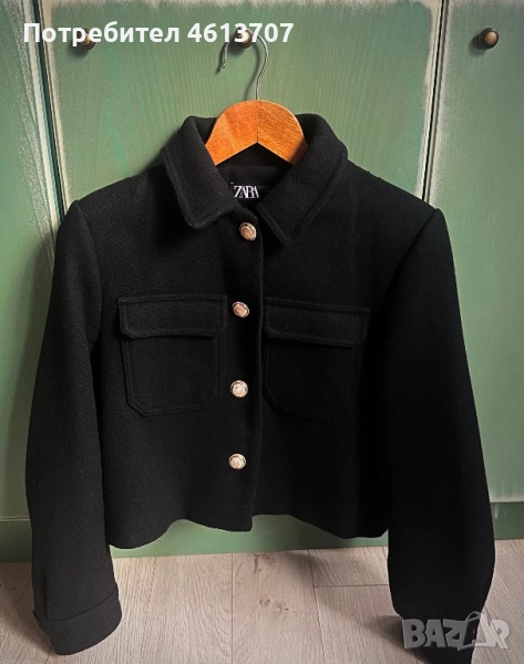 Zara черно елегантно яке , снимка 1