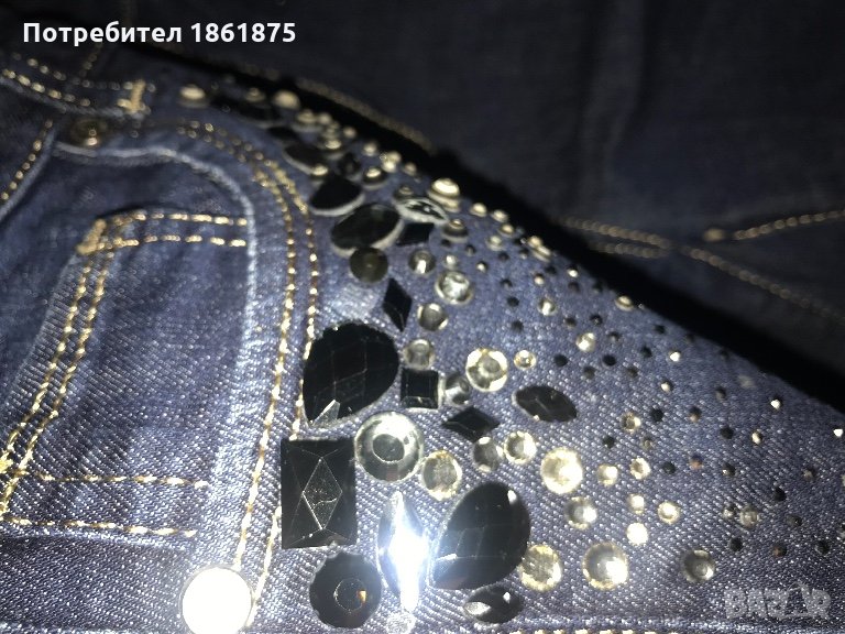 Уникални дънки с камъни, снимка 1