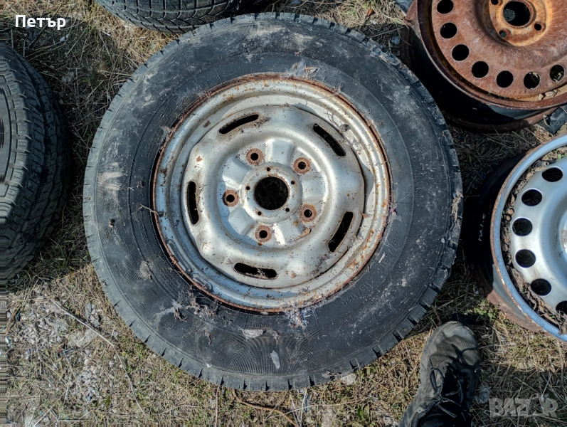 1брой Железна джанта с гума 16ска Форд транзит 2001-2014г, снимка 1