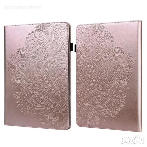 Amazon Kindle Parperwhite 6 2022 Peacock Embossed Pattern Кожен Калъф и Стилус, снимка 1