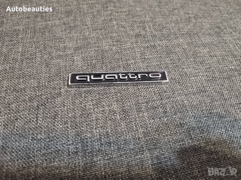 Ауди Куатро Audi Quattro черна метална емблема, снимка 1