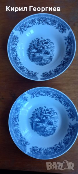 Две дълбоки порцеланови чинии , снимка 1