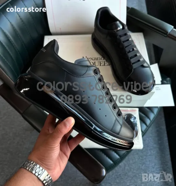 Черни кецове Alexander McQueen-VR155T, снимка 1