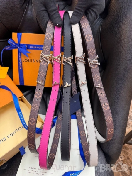 колани от естествена кожа в кутия, торбичка и сертификат valentino garavani louis vuitton , снимка 1