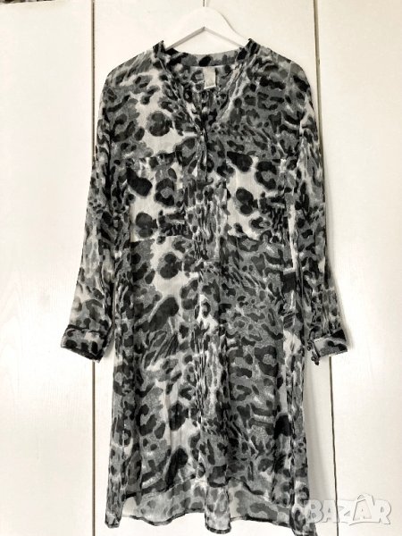 Разпродажба! Дълга туника риза, индийска, с принт, made in India, S/M/L, леопардова, снимка 1