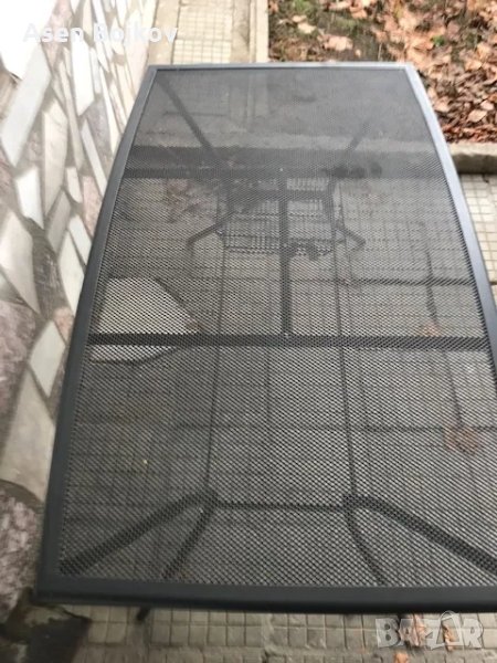 Продавам метална маса със столове, снимка 1