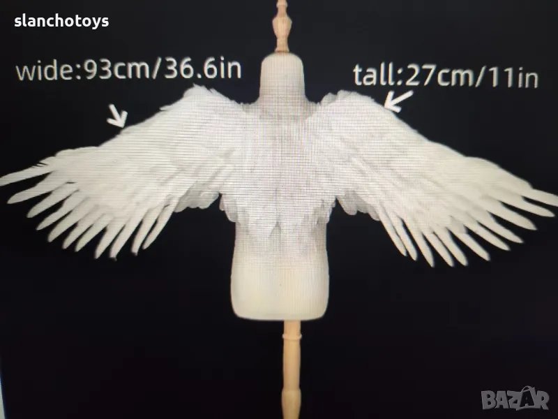 Бели или черни големи ангелски крила, снимка 1