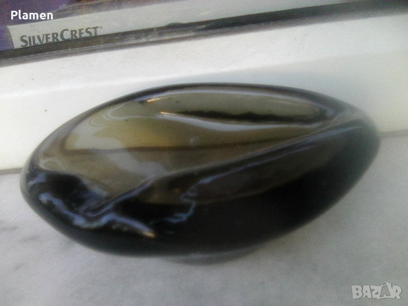 Пепелник от масивно оцветено стъкло, снимка 1