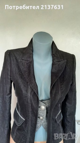 Дамско ДЪНКОВО  САКО   - черен цвят - Размер S, снимка 1