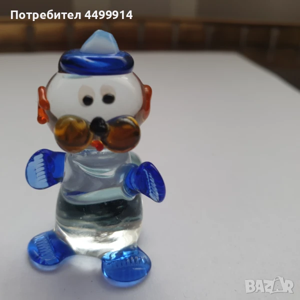 Стъклена фигура на тюленче, снимка 1