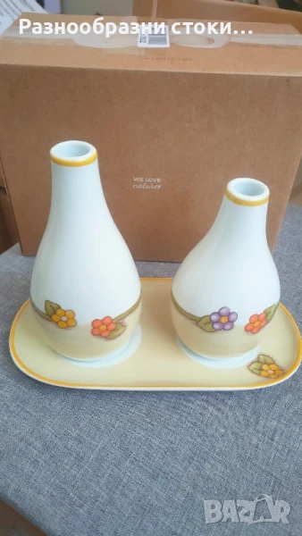 Комплект за олио и оцет от италианската марка THUN, от серията "Country", снимка 1