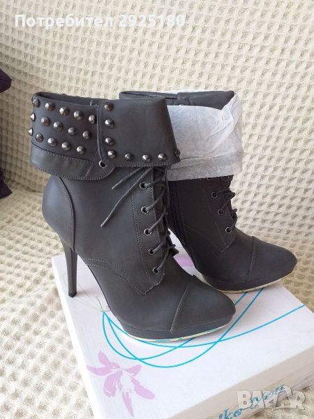 Боти / ботуши с капси 38, снимка 1