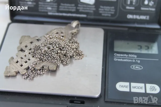 Стар сребърен възрожденски кръст, снимка 12 - Антикварни и старинни предмети - 50380182