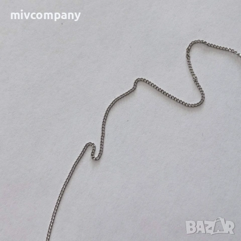 Сребърно колие 2.10гр.42см., снимка 2 - Колиета, медальони, синджири - 53087856