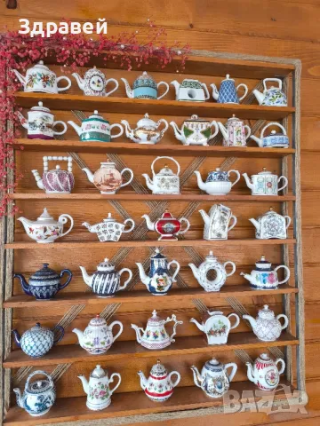 колекция на мини Порцеланови чайнички, снимка 2 - Колекции - 50114535