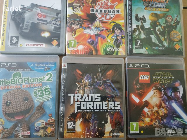 ratchet clanc , transformers, litle planet 2, ridge racer, bacugan all stars ps3 playstation плейсте, снимка 6 - Игри за PlayStation - 33407966