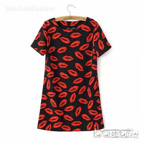  Ефирна рокля / туника целувки , снимка 2 - Рокли - 36924974