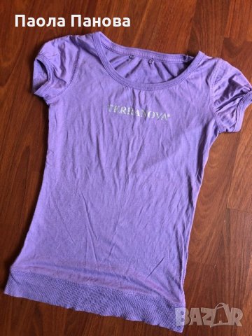 Дамска лилава тениска Terranova 