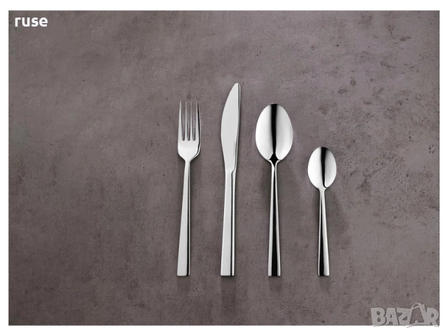 НОВИ! Комплект прибори за хранене 24 броя Модерн гланц