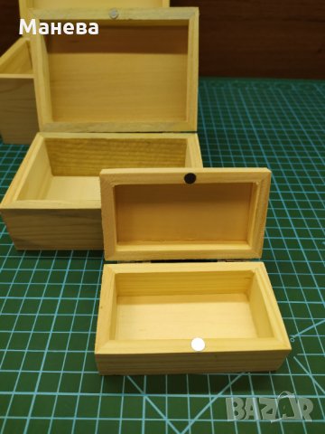 Комплект 3 броя дървени кутии, снимка 3 - Декорация за дома - 35421258