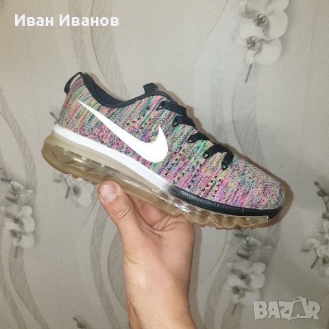 Nike Flyknit Air Max “Multi-Color” оригинални маратонки  номер 35,5-36, снимка 5 - Маратонки - 44053141
