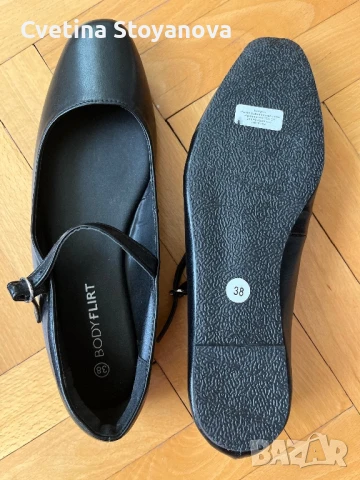 Нови кожени балеринки - 38 размер, снимка 4 - Дамски ежедневни обувки - 51284465