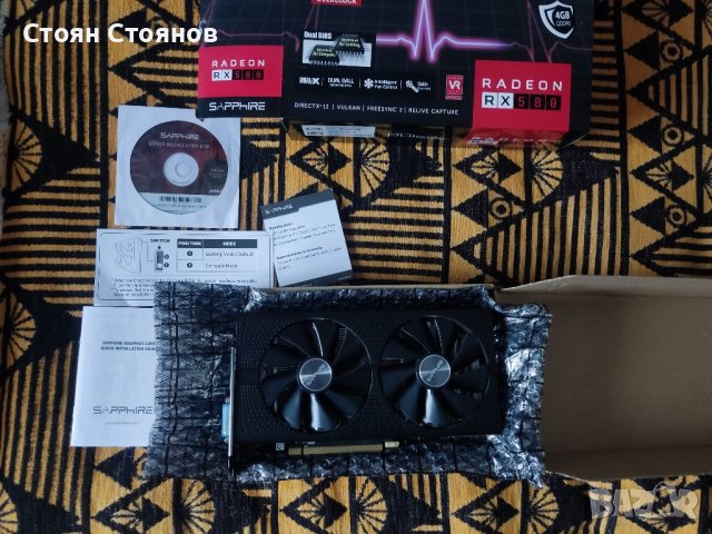 Видеокарта AMD RX 580 4GB, снимка 3 - Видеокарти - 43727909