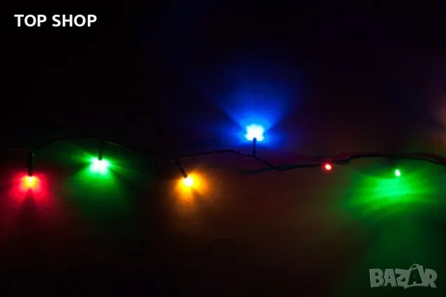 Висококачествени цветни лампички за отвън и от вътре 19 метра. Работят на ток., снимка 2 - Декорация за дома - 48547777