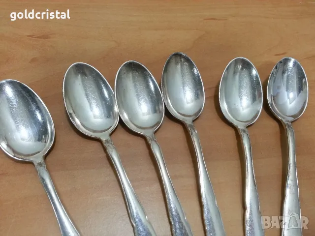 стари дълбоко посребрени лъжички , снимка 3 - Антикварни и старинни предмети - 49157922