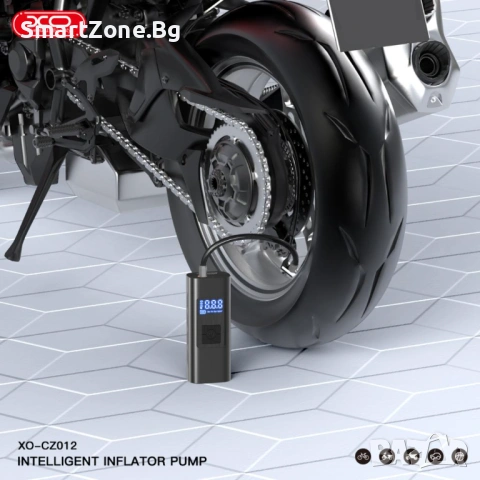 Компресор 12V / WIreless с батерия 6000mAh Inflatable Inflator Pump /черен/ - CZ012, снимка 7 - Аксесоари и консумативи - 53224342