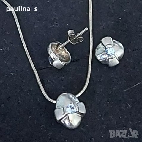 Два различни броя / Винтидж сребърен комплект от три части / проба 925 , снимка 5 - Бижутерийни комплекти - 43447261