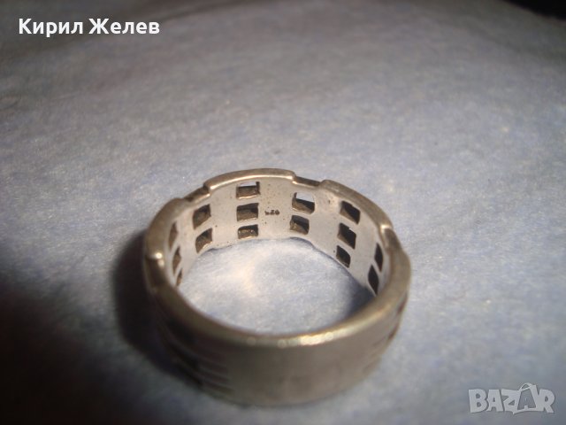 АЖУРЕН ДИЗАЙНЕРСКИ АРТ МОДЕЛ СРЕБЪРЕН МОДЕН ПРЪСТЕН СРЕБРО 925 МАЙСТОРСКА РЪЧНА ИЗРАБОТКА 32441, снимка 17 - Пръстени - 38329965