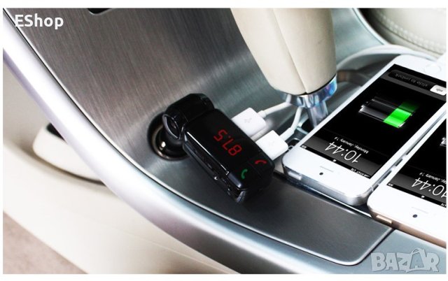 Блутут за кола (MP3player  FM предавател  зарядно USB и Bluetooth), снимка 4 - Аксесоари и консумативи - 43378485