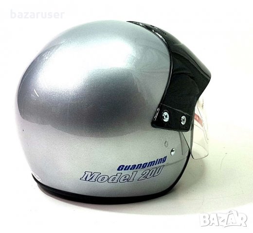 Каска за Скутер N16 -670455 Цвят-Графит/Сива/Червена/Синя, снимка 5 - Аксесоари и консумативи - 33215915