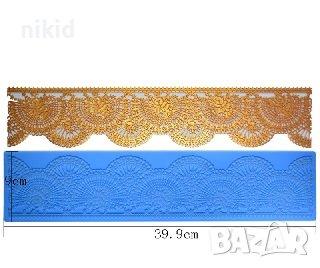 плетени кръгове дантелени силиконов молд дантелена дантела украса торта гъмпейст, снимка 3 - Форми - 37089544