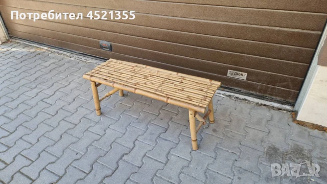 Африканска интериорна пейка от бамбук, снимка 4 - Градински мебели, декорация  - 50893690