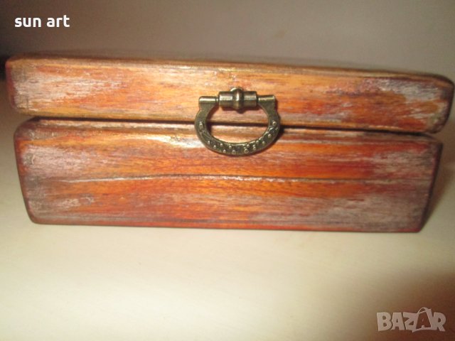 стара дървена кутийка с ангелче, снимка 3 - Декорация за дома - 37125120