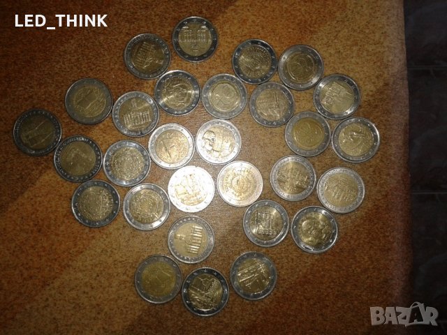 Продавам юбилейни евро монети номинал 2 евро.  , снимка 3 - Нумизматика и бонистика - 8810174