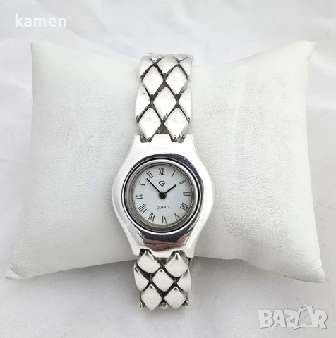 Сребърен 925 дамски часовник 54,3гр., снимка 2 - Дамски - 51159613