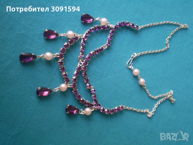 Старо дамско колие огърлица арт деко , снимка 8 - Антикварни и старинни предмети - 37891701