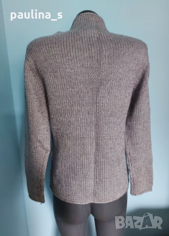Дамски пуловер в сребърно сиво от вълна "W.Scena"®active / естествена вълна , снимка 3 - Блузи с дълъг ръкав и пуловери - 12232021