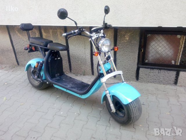 Промоция!!! Двуместен Електрически скутер ЧОПЪР City Harley 2000 Вата, снимка 2 - Мотоциклети и мототехника - 26617204
