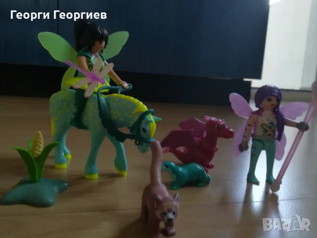 Playmobil, 4 комплекта Еднорог, Кон, Драконче, щъркели и Феи, снимка 6 - Образователни игри - 51230256