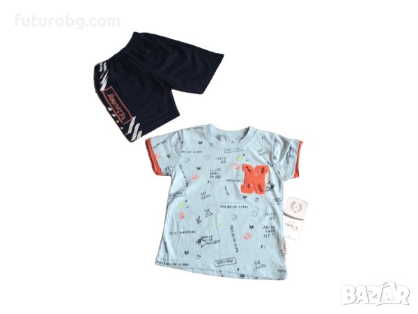Комплект за момче от две части  в синьо, снимка 3 - Детски комплекти - 37800926