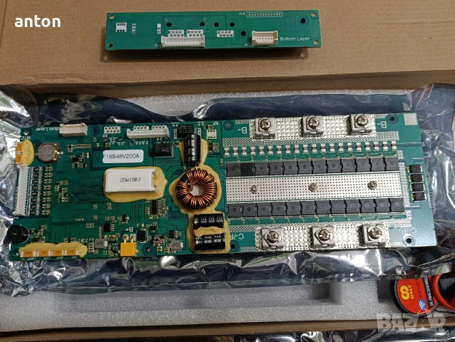 DALY BMS 200A 16S Active equalizer WiFi Bluetooth LFP LiFePO4 контролер литиева батерия, снимка 2 - Друга електроника - 53368969